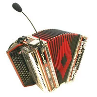 Harmonika mit Mikrofon
